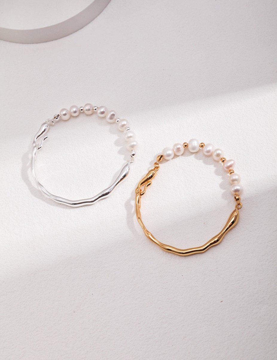 Elegant Akoya Pearl Beads s925 Sterling Silver Bracelet | Mix Mix Style [Hot Seller]-Mix MIx Style