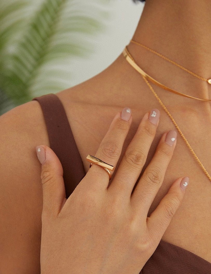 Amara - Sterling Silver Statement Ring | Mix Mix Style [Hot Seller]-Mix MIx Style