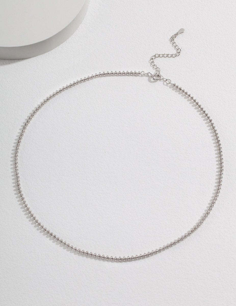 Anna - Sterling Silver Ball Chain Necklace | Mix Mix Style [Hot Seller]-Mix MIx Style
