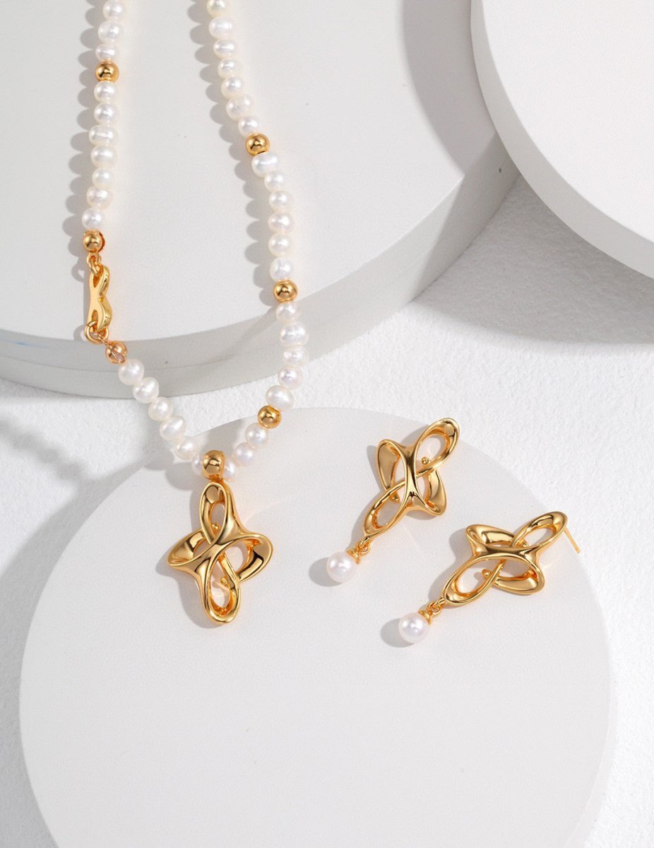 The Knot Freshwater Akoya Pearl Necklace | Mix Mix Style [Hot Seller]-Mix MIx Style