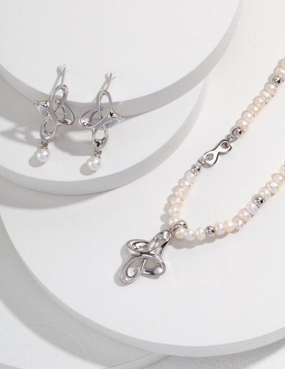 The Knot Freshwater Akoya Pearl Necklace | Mix Mix Style [Hot Seller]-Mix MIx Style