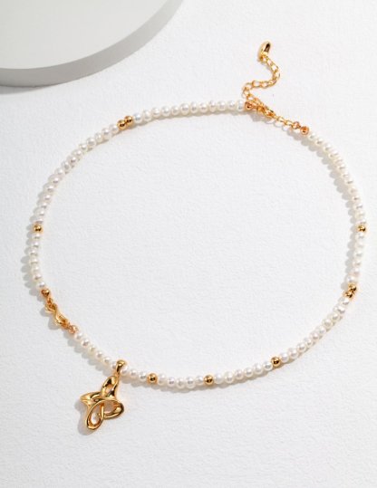 The Knot Freshwater Akoya Pearl Necklace | Mix Mix Style [Hot Seller]-Mix MIx Style