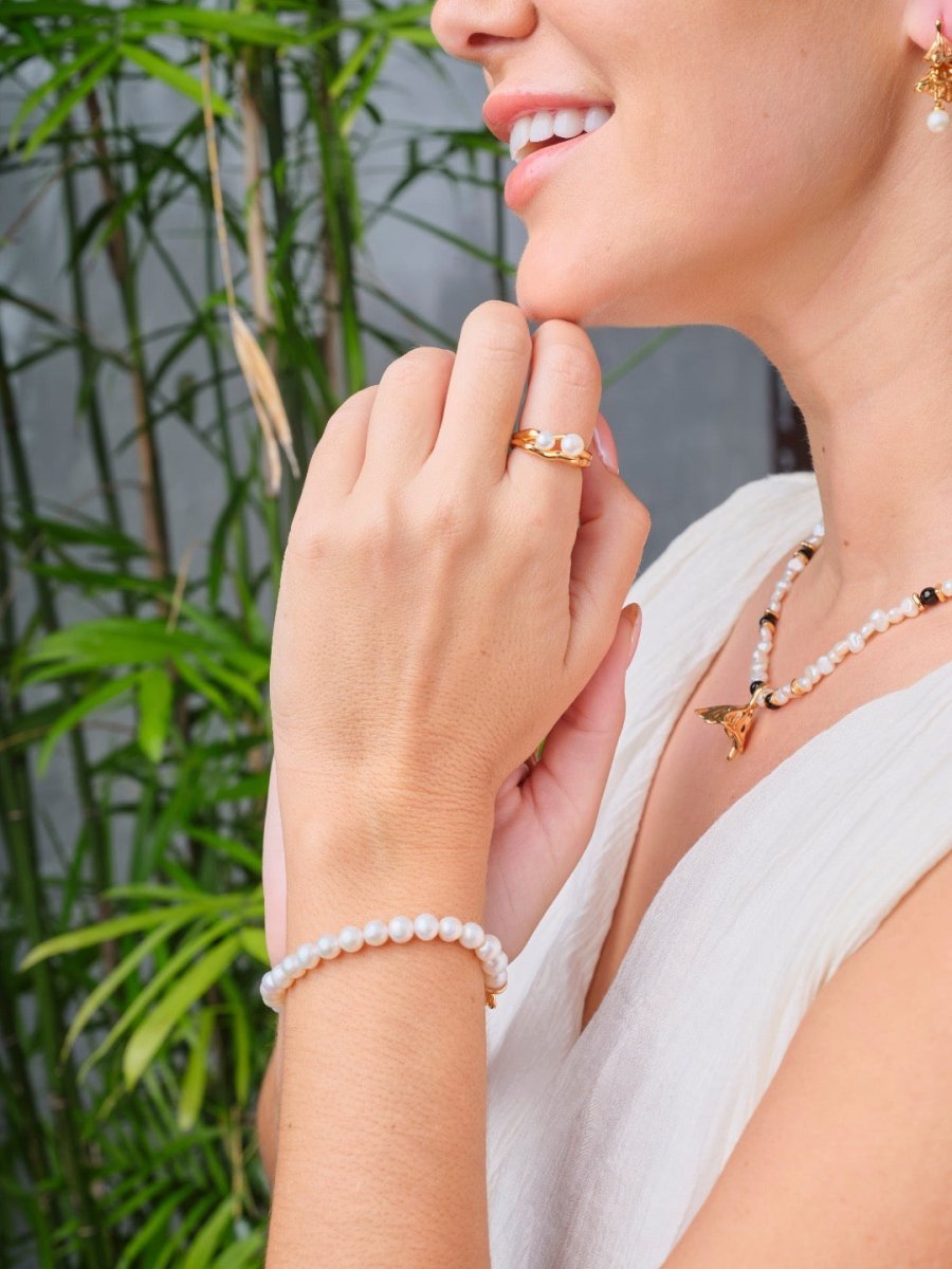 Classic Pearl 18K Gold Plated Bracelet | Mix Mix Style [Hot Seller]-Mix MIx Style