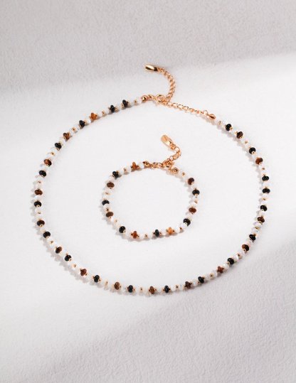 Ashley - Sterling Silver and Tiger Eye Bracelet | Mix Mix Style [Hot Seller]-Mix MIx Style