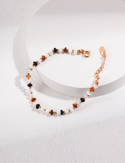 Ashley - Sterling Silver and Tiger Eye Bracelet | Mix Mix Style [Hot Seller]-Mix MIx Style