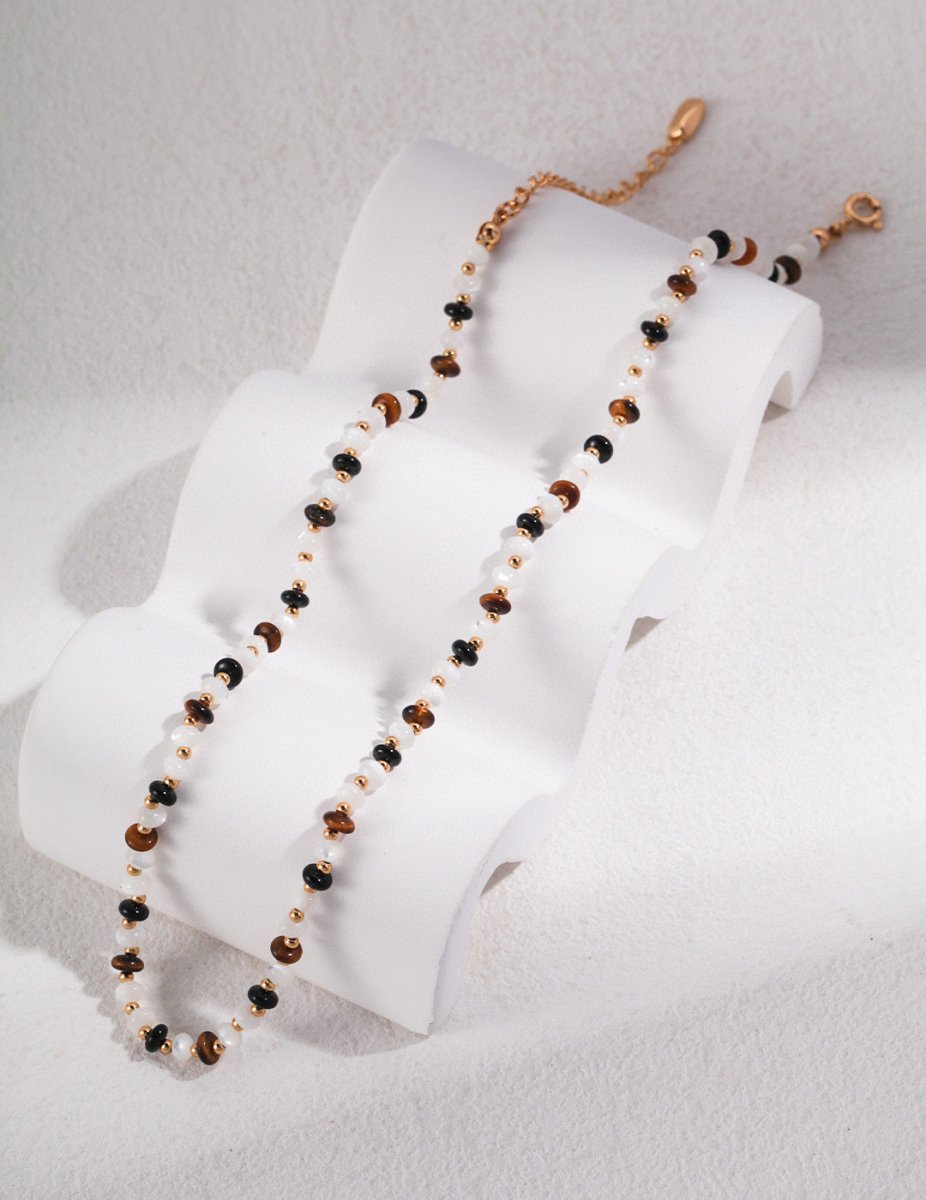 s925 Sterling Silver Natural Gemstone Necklace | Mix Mix Style [Hot Seller]-Mix MIx Style