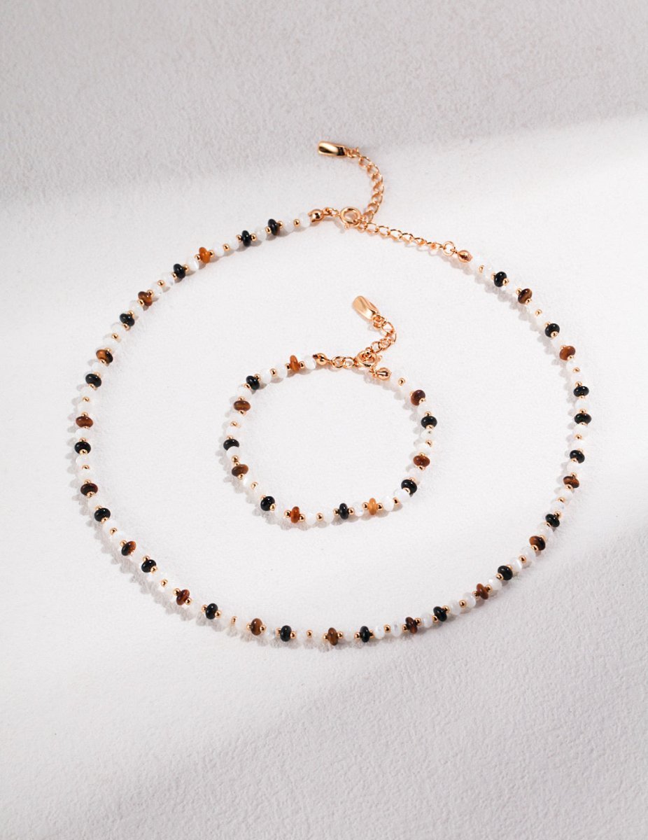 s925 Sterling Silver Natural Gemstone Necklace | Mix Mix Style [Hot Seller]-Mix MIx Style