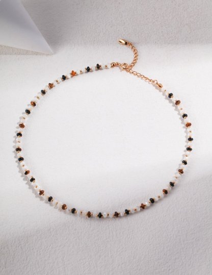 s925 Sterling Silver Natural Gemstone Necklace | Mix Mix Style [Hot Seller]-Mix MIx Style