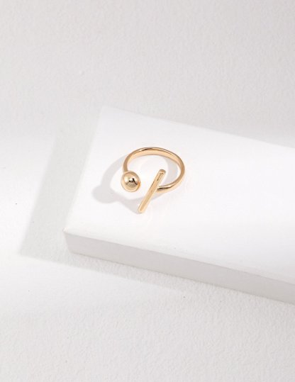 Gold & Silver Minimalist 925 Sterling Silver Ring | Mix Mix Style [Hot Seller]-Mix MIx Style