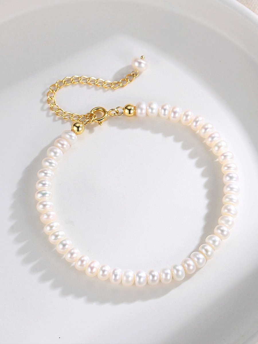 Timeless and Classic Akoya Pearl 18k Gold Plated Bracelet | Mix Mix Style [Hot Seller]-Mix MIx Style