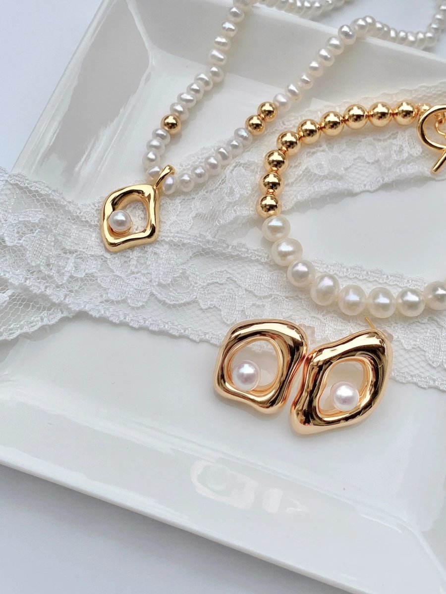 Classic Look Fashionable Akoya 925 Sterling Silver Pearl Bracelet | Mix Mix Style [Hot Seller]-Mix MIx Style