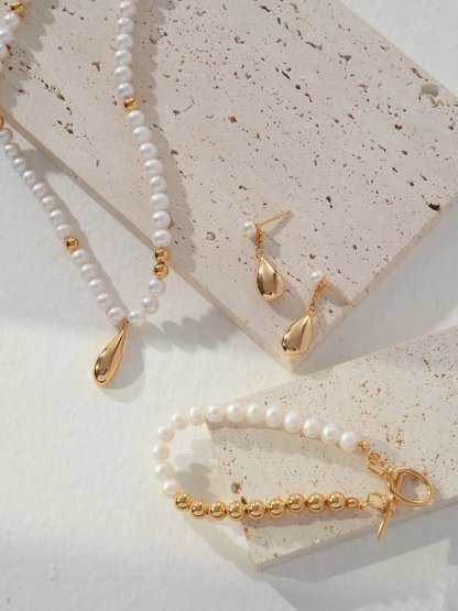 Classic Look Fashionable Akoya 925 Sterling Silver Pearl Bracelet | Mix Mix Style [Hot Seller]-Mix MIx Style