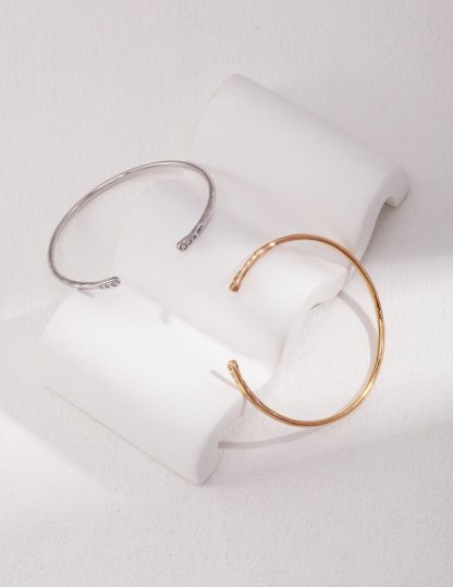 s925 Sterling Silver and Moissanites Bangles Bracelet | Mix Mix Style [Hot Seller]-Mix MIx Style