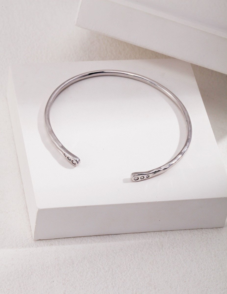 s925 Sterling Silver and Moissanites Bangles Bracelet | Mix Mix Style [Hot Seller]-Mix MIx Style