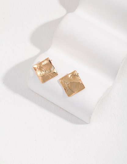 Classic 925 Sterling Silver Gold Color Earrings | Mix Mix Style [Hot Seller]-Mix MIx Style