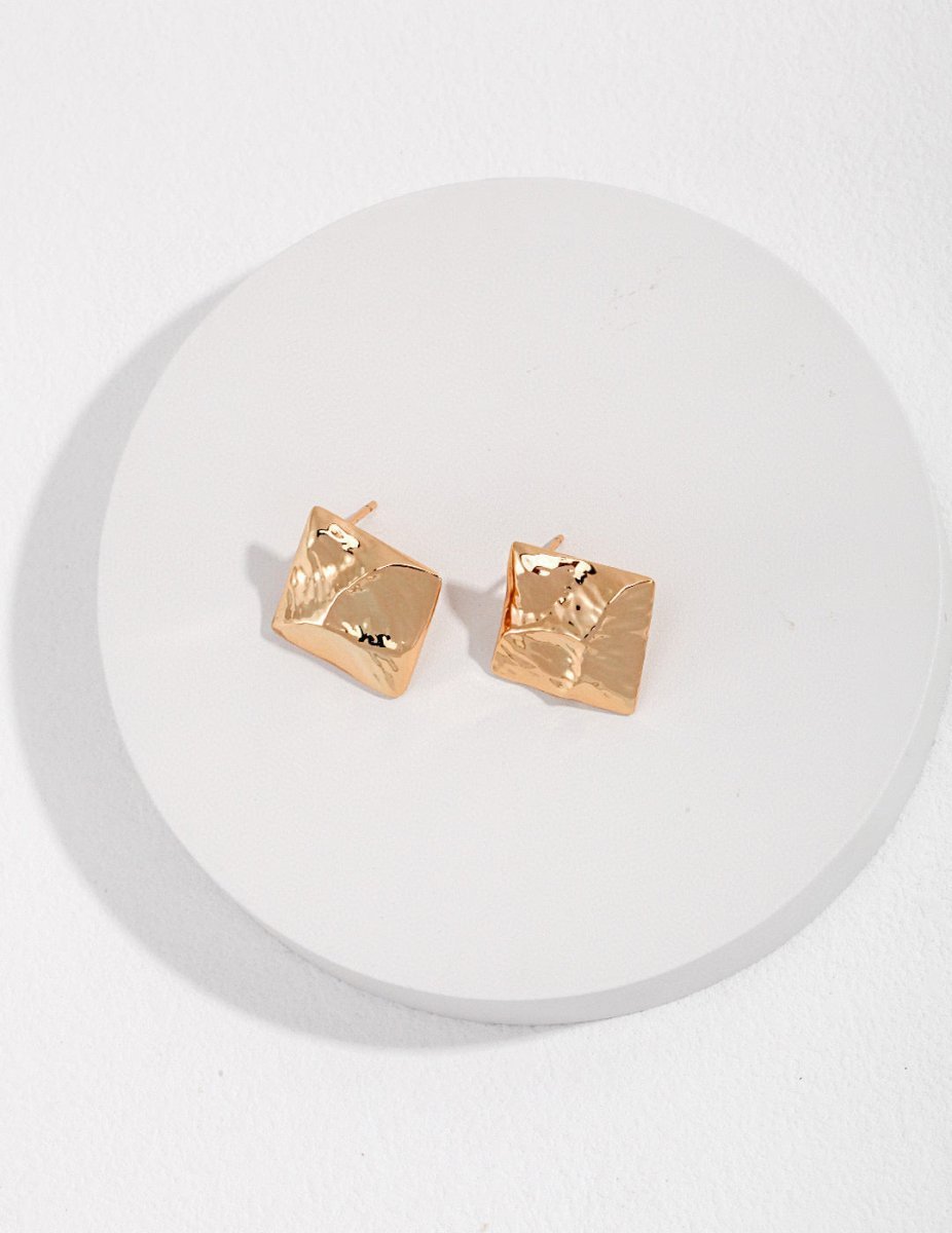 Classic 925 Sterling Silver Gold Color Earrings | Mix Mix Style [Hot Seller]-Mix MIx Style