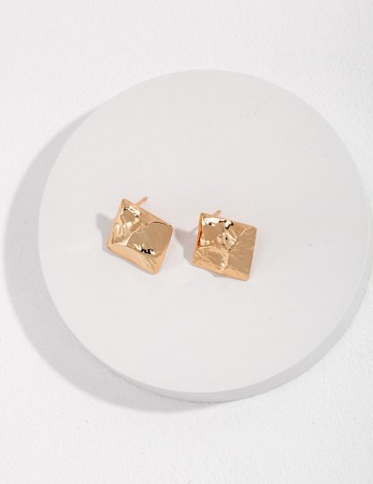 Classic 925 Sterling Silver Gold Color Earrings | Mix Mix Style [Hot Seller]-Mix MIx Style