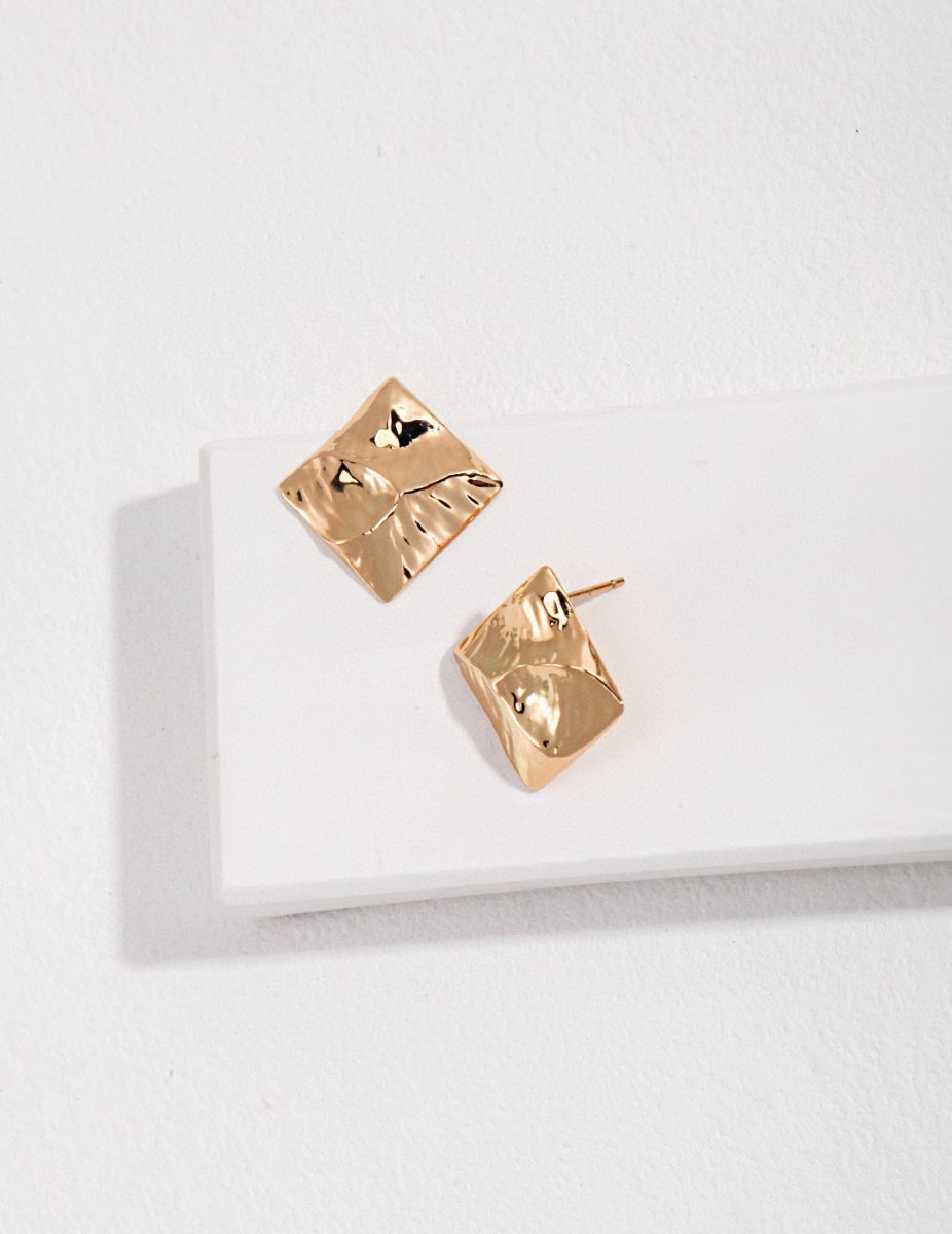 Classic 925 Sterling Silver Gold Color Earrings | Mix Mix Style [Hot Seller]-Mix MIx Style