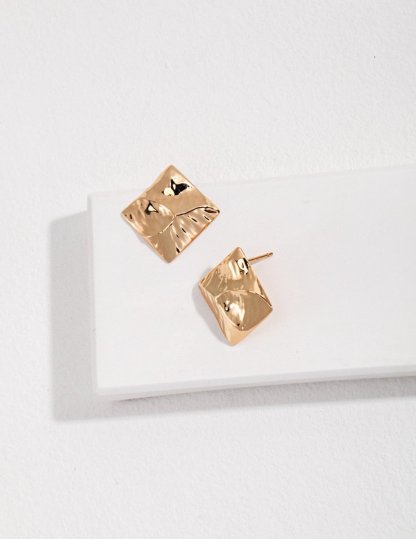 Classic 925 Sterling Silver Gold Color Earrings | Mix Mix Style [Hot Seller]-Mix MIx Style