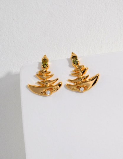 Christmas tree 925 Sterling Silver earrings | Mix Mix Style [Hot Seller]-Mix MIx Style