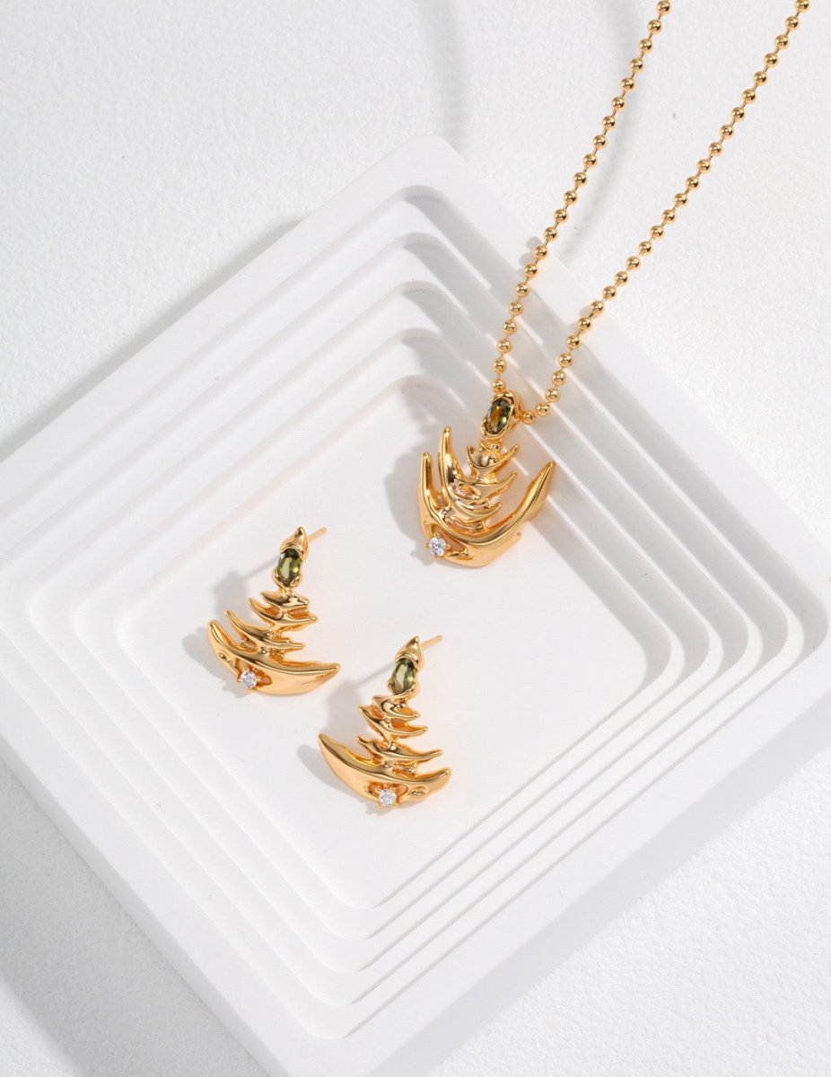 Christmas tree 925 Sterling Silver earrings | Mix Mix Style [Hot Seller]-Mix MIx Style