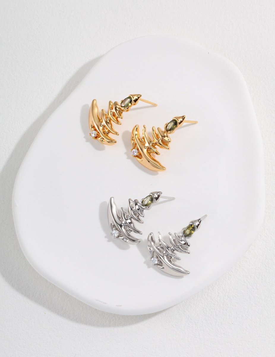 Christmas tree 925 Sterling Silver earrings | Mix Mix Style [Hot Seller]-Mix MIx Style