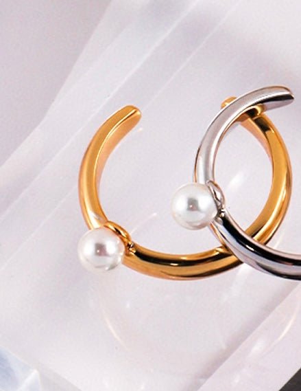 Timeless 925 Sterling Silver and Akoya Pearl Ring | Mix Mix Style [Hot Seller]-Mix MIx Style