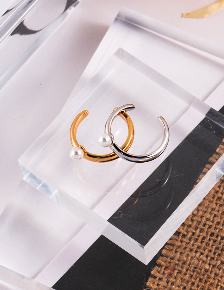 Timeless 925 Sterling Silver and Akoya Pearl Ring | Mix Mix Style [Hot Seller]-Mix MIx Style
