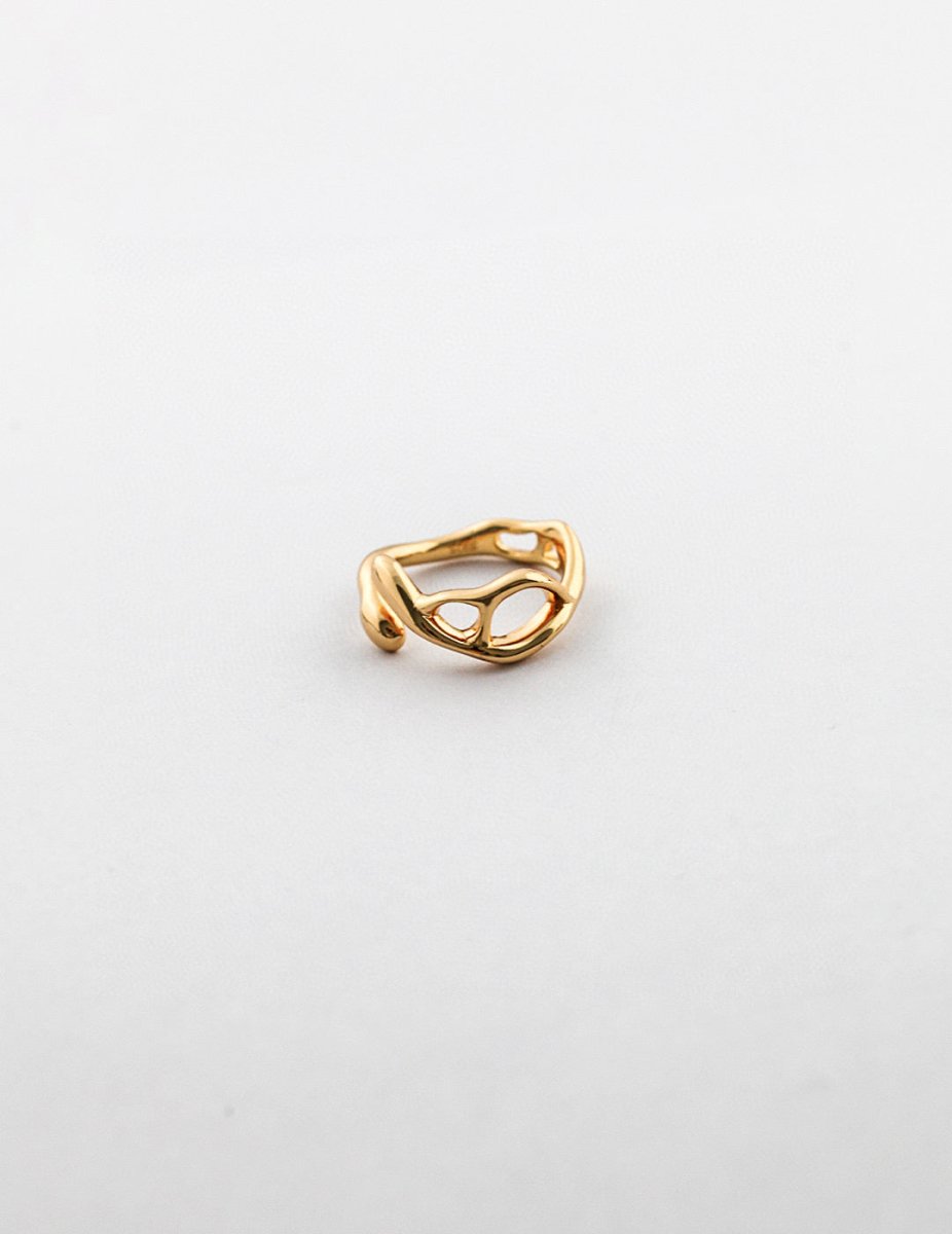 Minimalist and Unique Sterling Silver and Gold Ring | Mix Mix Style [Hot Seller]-Mix MIx Style