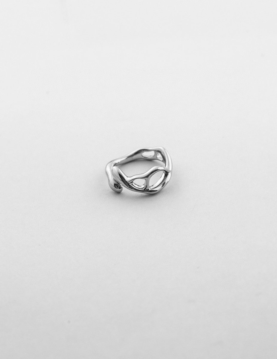 Minimalist and Unique Sterling Silver and Gold Ring | Mix Mix Style [Hot Seller]-Mix MIx Style