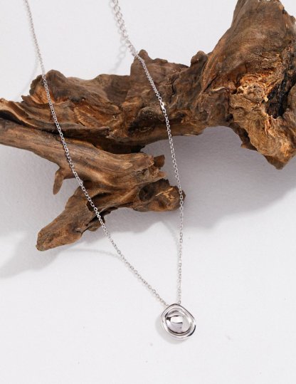 Minimalist Sterling Silver Pendant Necklace | Mix Mix Style [Hot Seller]-Mix MIx Style