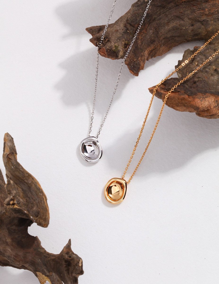 Minimalist Sterling Silver Pendant Necklace | Mix Mix Style [Hot Seller]-Mix MIx Style