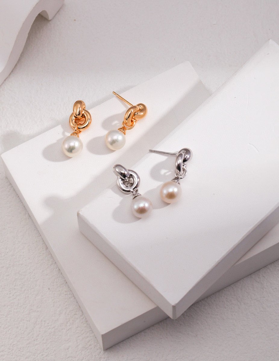 Akoya Pearl Pendant Sterling Silver Earrings | Mix Mix Style [Hot Seller]-Mix MIx Style