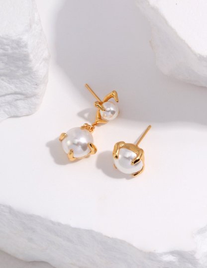 Akoya Pearl Pendant 925 Sterling Silver Earrings | Mix Mix Style [Hot Seller]-Mix MIx Style