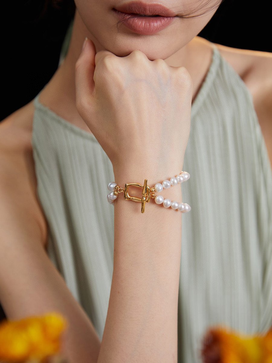 Double Layer Freshwater Pearl Bracelet | Mix Mix Style [Hot Seller]-Mix MIx Style