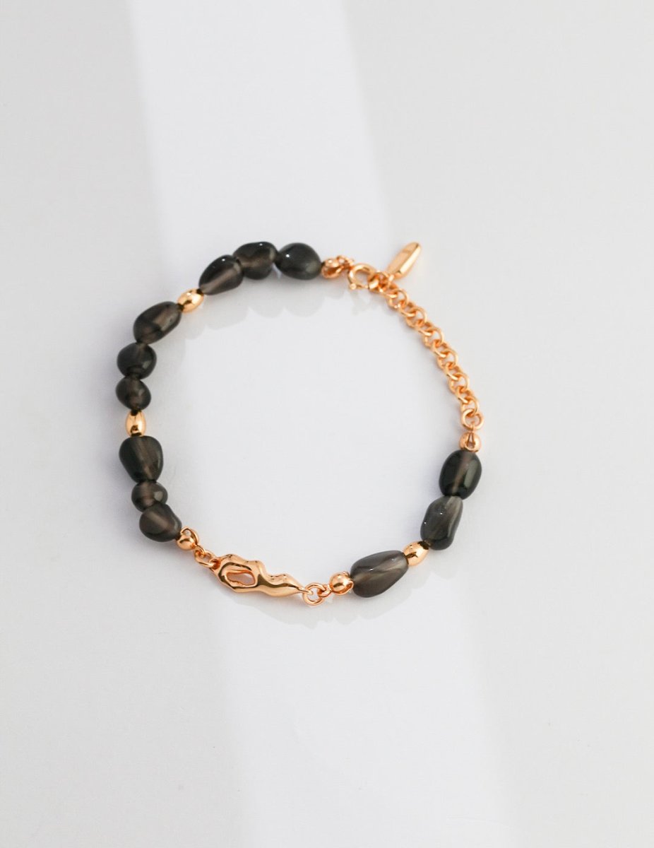 s925 Sterling Silver and Black Gem Bracelets | Mix Mix Style [Hot Seller]-Mix MIx Style