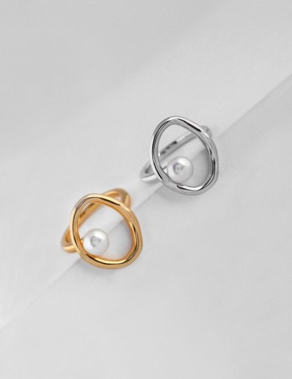 Classic Akoya Pearl 925 Sterling Silver Rings | Mix Mix Style [Hot Seller]-Mix MIx Style