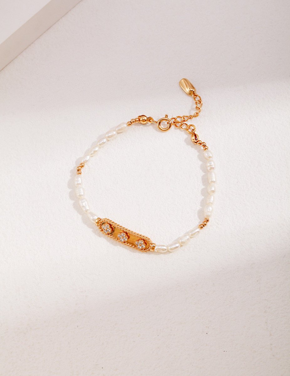 Elena - Sterling Silver and Freshwater Pearl Bracelet | Mix Mix Style [Hot Seller]-Mix MIx Style