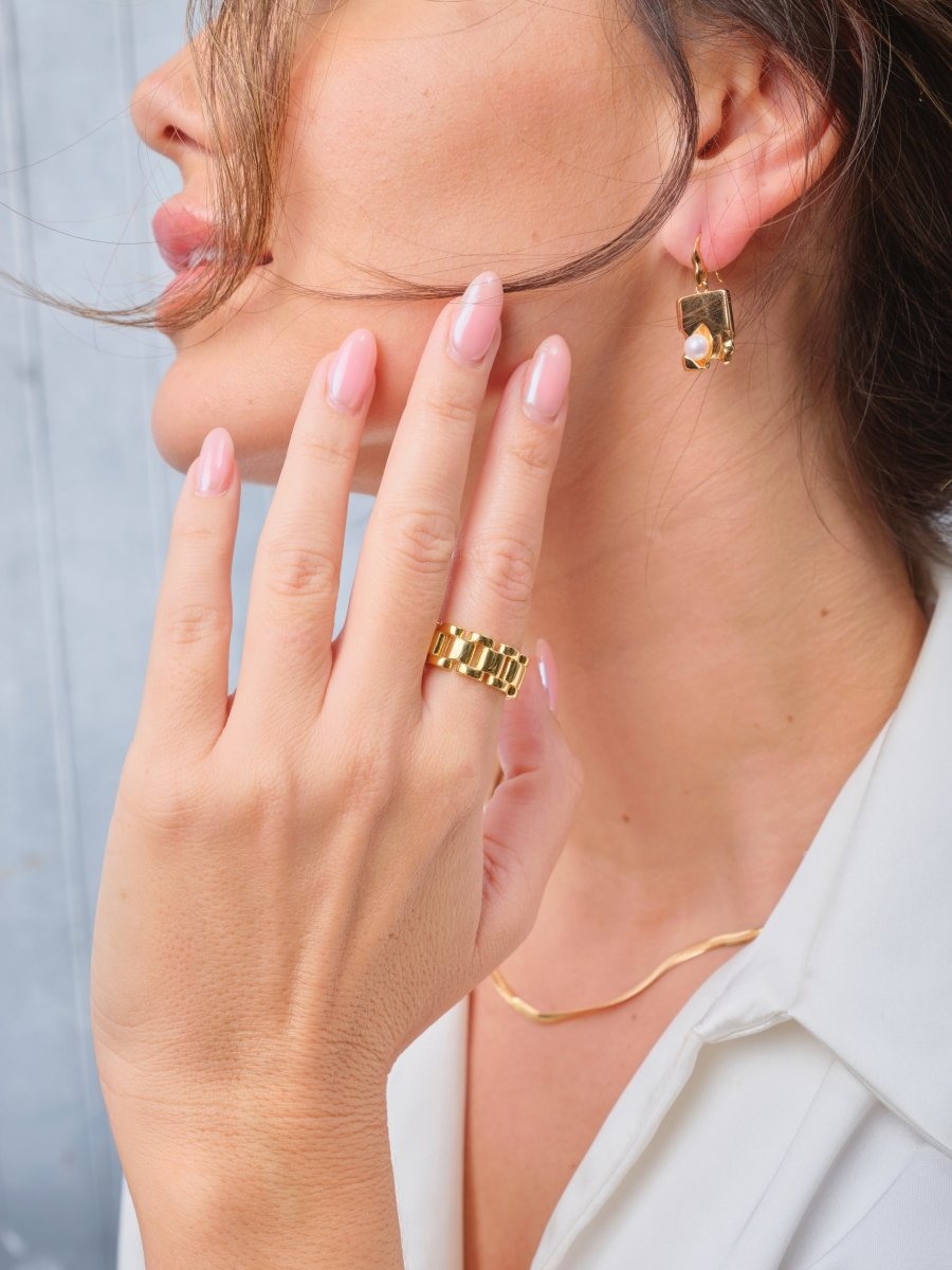 Watch Chain s925 Sterling Silver Open Adjustable Ring | Mix Mix Style [Hot Seller]-Mix MIx Style