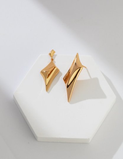 Four-pointed Star 925 Sterling Silver Earrings | Mix Mix Style [Hot Seller]-Mix MIx Style