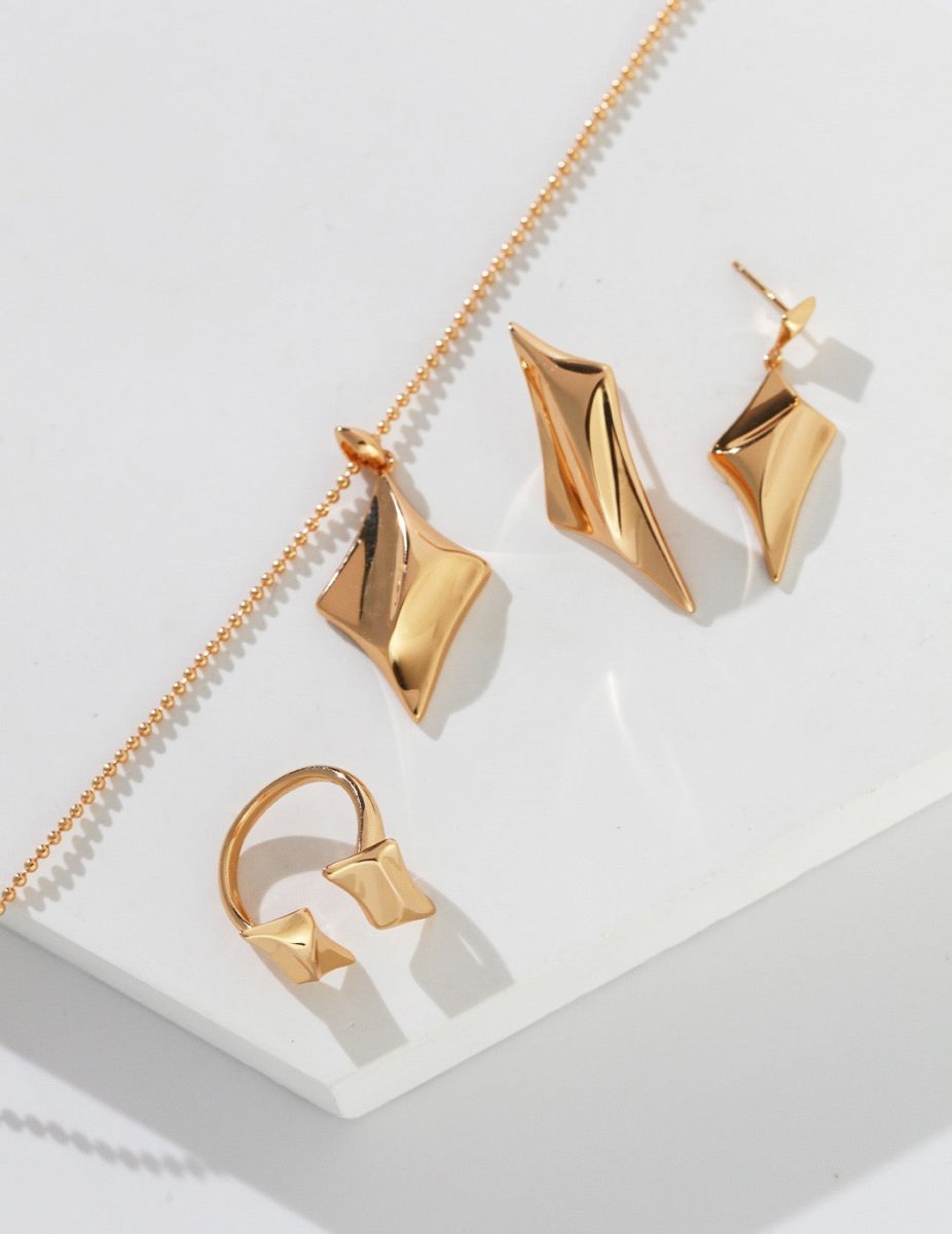 Four-pointed Star 925 Sterling Silver Earrings | Mix Mix Style [Hot Seller]-Mix MIx Style