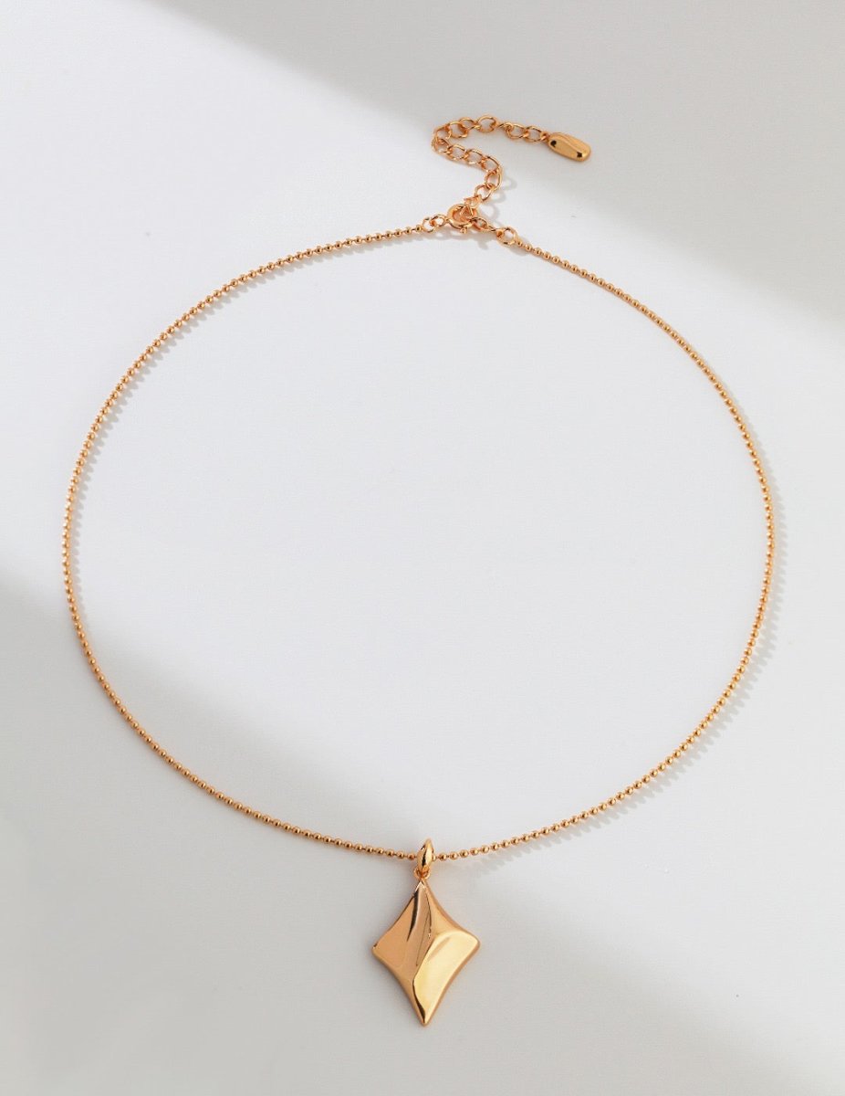 Sterling Silver Four-pointed Star Necklace | Mix Mix Style [Hot Seller]-Mix MIx Style