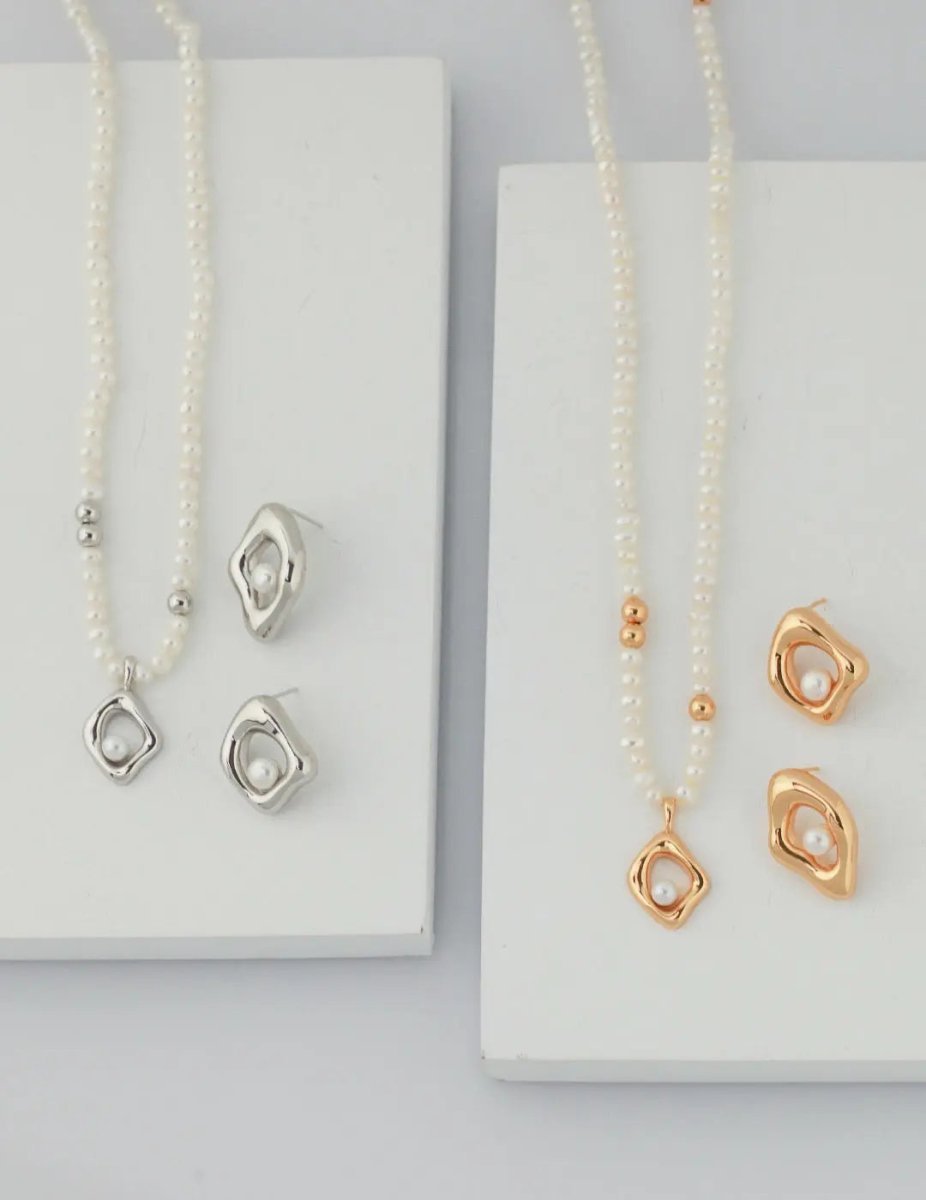 Akoya Pearl Pendant 925 Sterling Silver Earrings | Mix Mix Style [Hot Seller]-Mix MIx Style