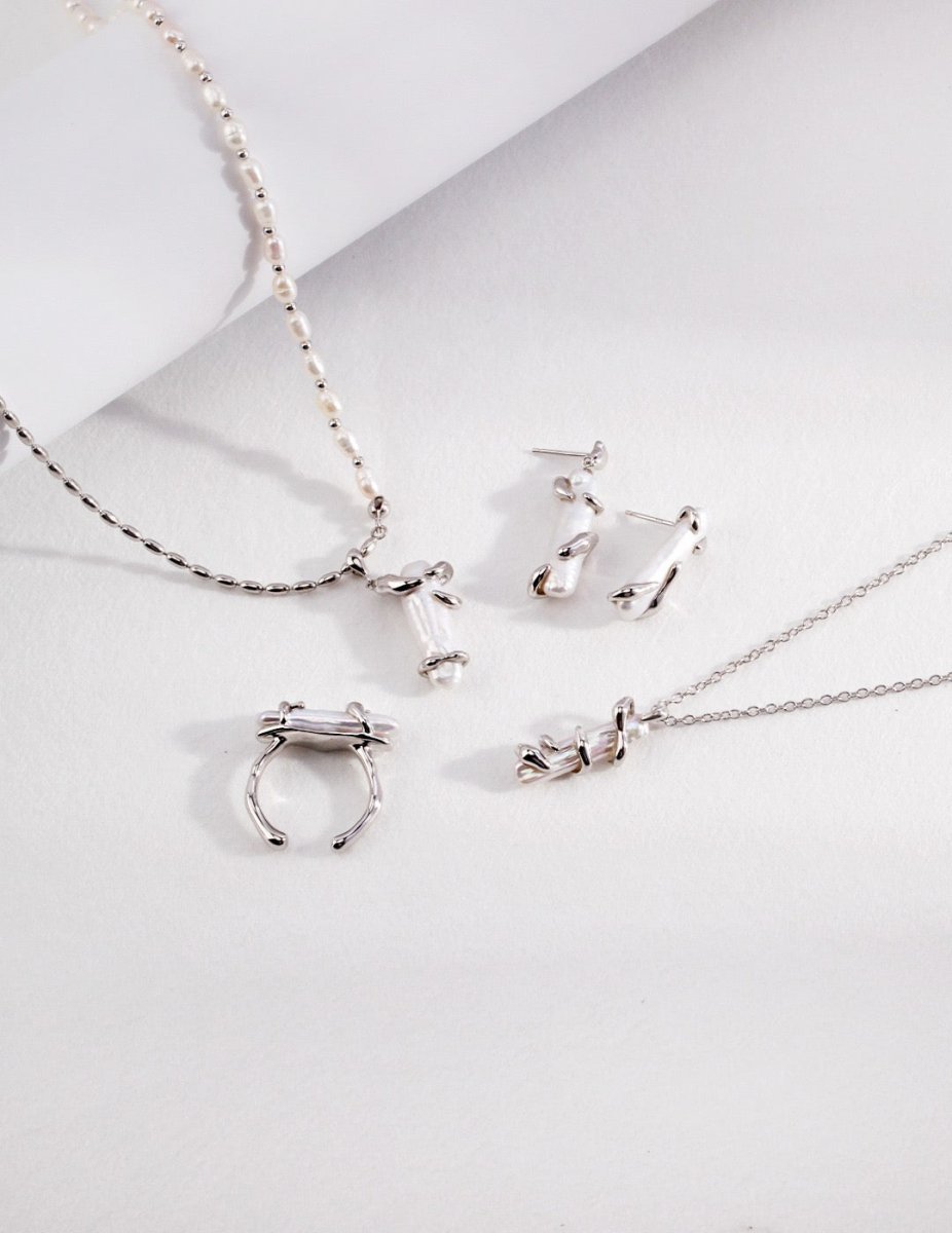 Mabe Pearl 925 Sterling Silver Open Ring | Mix Mix Style [Hot Seller]-Mix MIx Style