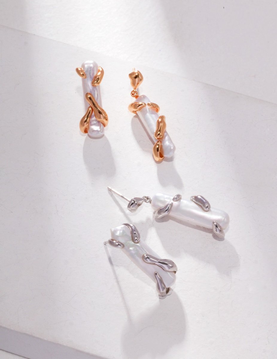 Akoya Pearl Pendant 925 Sterling Silver Earrings | Mix Mix Style [Hot Seller]-Mix MIx Style
