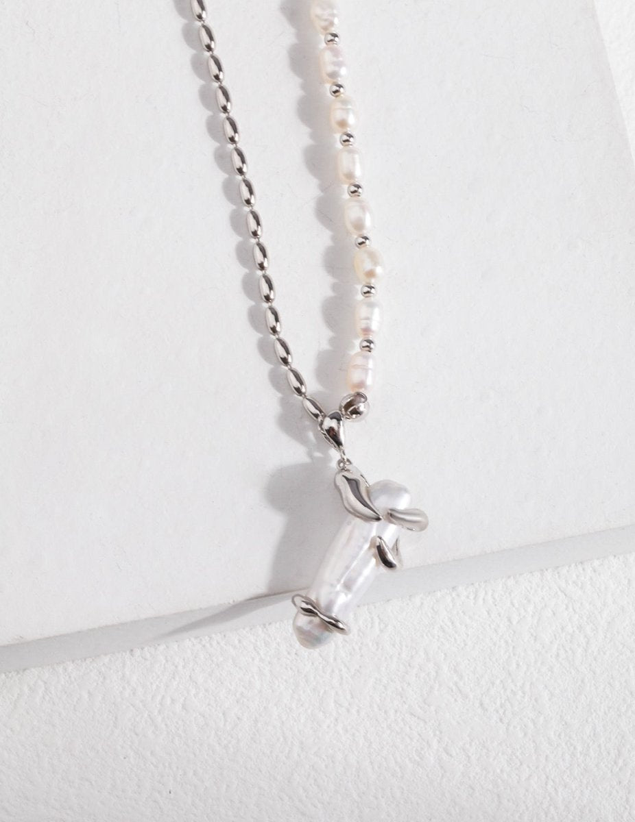 Classic Mabe Pearl Pendant925 Sterling Silver Chain Necklace | Mix Mix Style [Hot Seller]-Mix MIx Style
