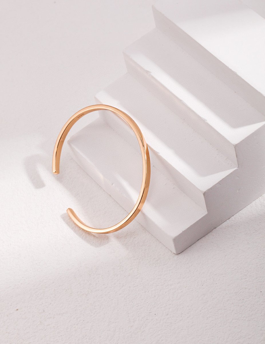 s925 Sterling Silver Polished Bangle Adjustable Bracelet | Mix Mix Style [Hot Seller]-Mix MIx Style