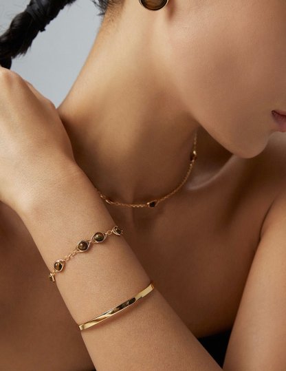 s925 Sterling Silver Polished Bangle Adjustable Bracelet | Mix Mix Style [Hot Seller]-Mix MIx Style