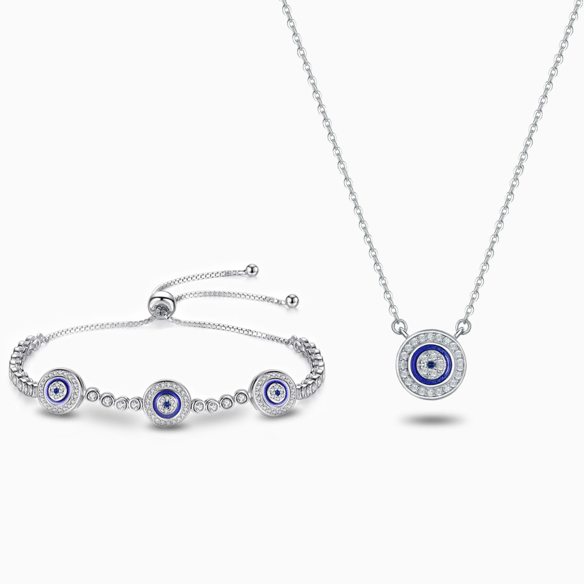 Dazzling Symbolic Evil Eye Jewelry Set-Mix MIx Style