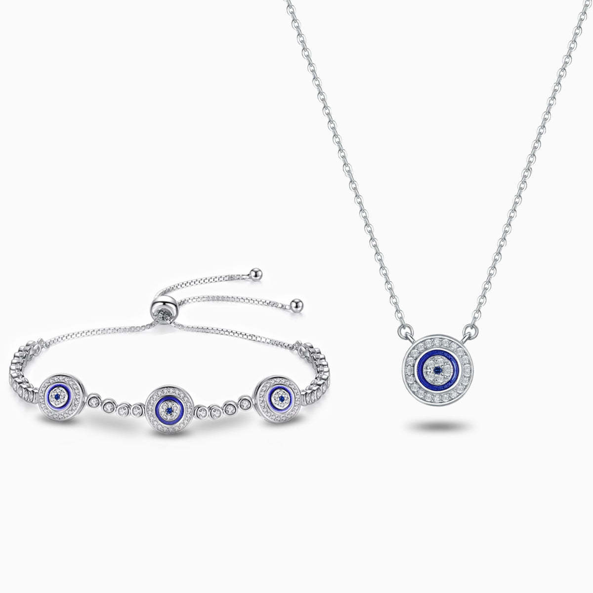 Dazzling Symbolic Evil Eye Jewelry Set-Mix MIx Style